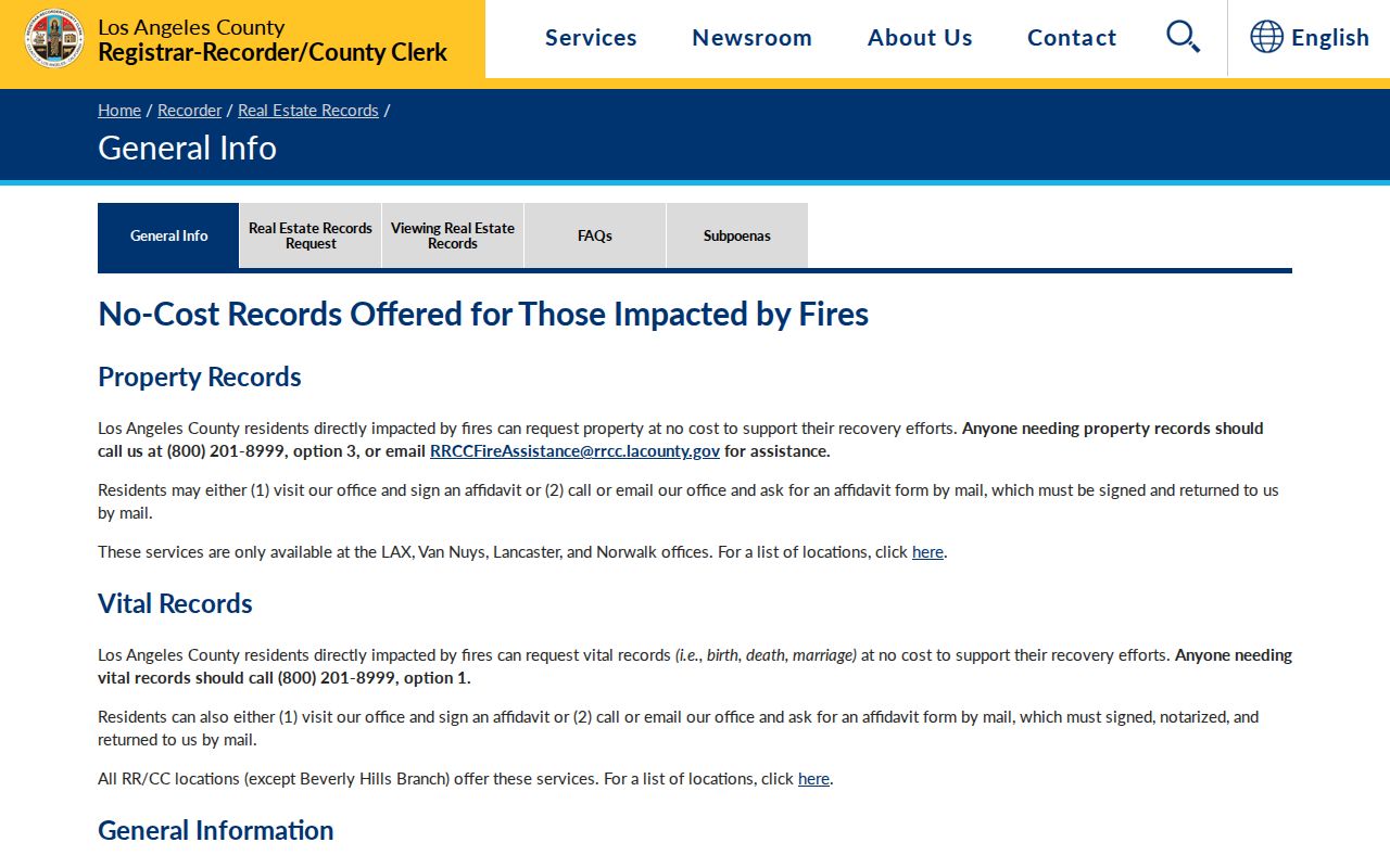 Claremont people search Los Angeles County real estate records page