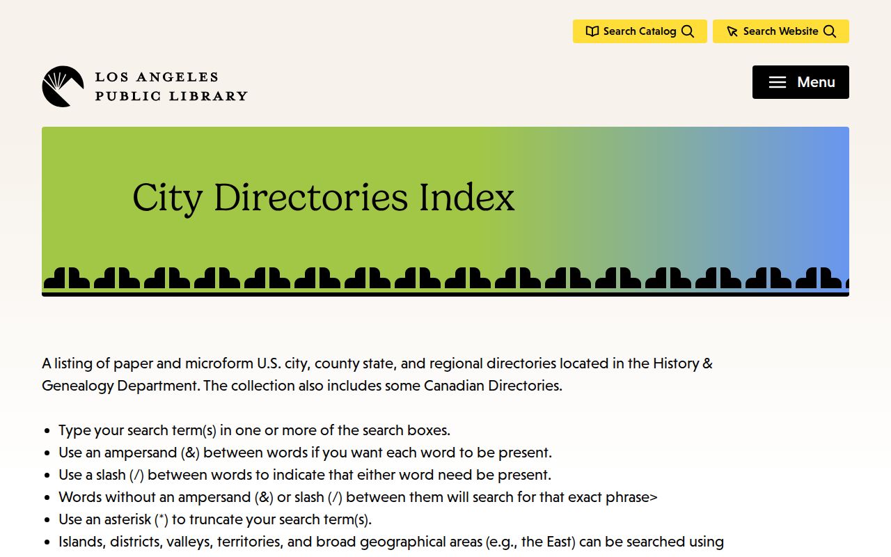 Claremont people directories Los Angeles Public Library city directories index