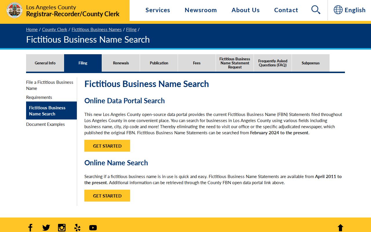 Claremont records fictitious business name search
